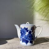 Asian blue and white ceramic teapot
