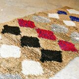 Vintage Moroccan Berber Boujaad rug 343 x 77 cm