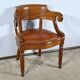 Mahogany Office Armchair, Louis Philippe Period – Mid-19th Century