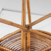 Vintage Scultpural Bamboo Coffee Table in the style of Tito Agnoli, Italy 1