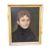 Portrait of young man, oil on canvas