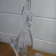 4 crystal lily candle holders from Vannes le Châtel.