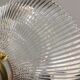 Suspension vintage en verre holophane