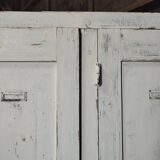 Weathered wooden locker