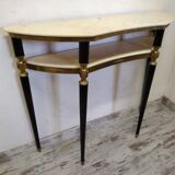 Vintage Italian half-moon console