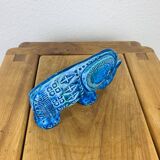 Elephant Aldo Londi for Bitossi, Rimini Blue