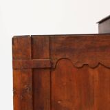 Rare French provincial carved cabinet or buffet with great patina, dated 18