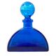 Flacon XL ancien en verre bleu cobalt
