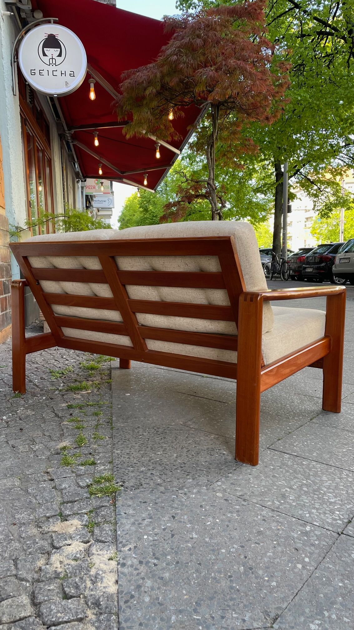 Scandinavian teak sofa from the 60s 70s vintage Danish design