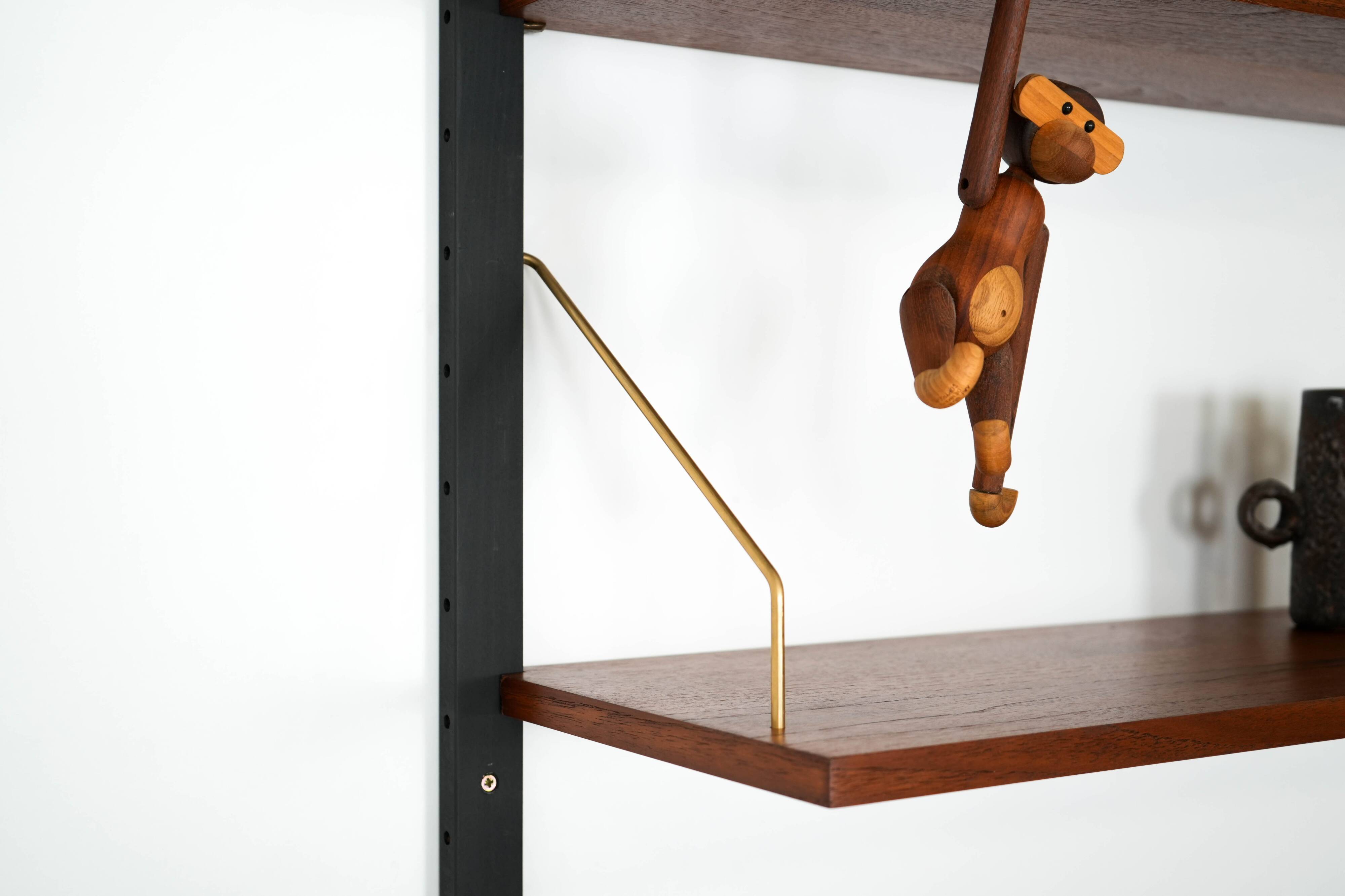 Teak modular shelving unit, Danish design, 1960s, designer: Poul Cadovius