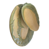 Set of 2 vintage ceramic dishes – Relief corn – Country decor
