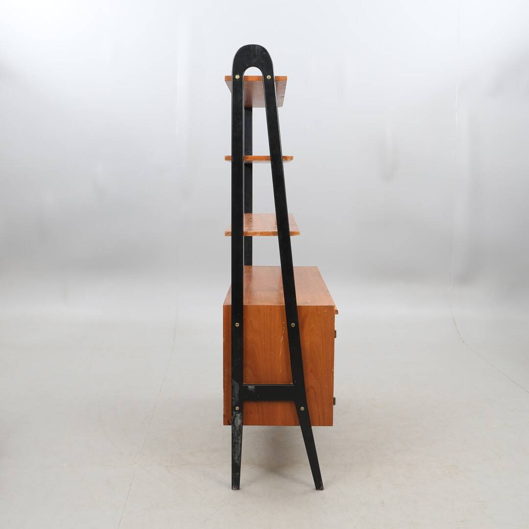 Renovated multifunction bookcase teak 1960 denmark