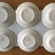 6 antique deep plates in Sarreguemines earthenware