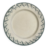 round dish in opaque Gien porcelain, Montigny model