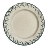 round dish in opaque Gien porcelain, Montigny model