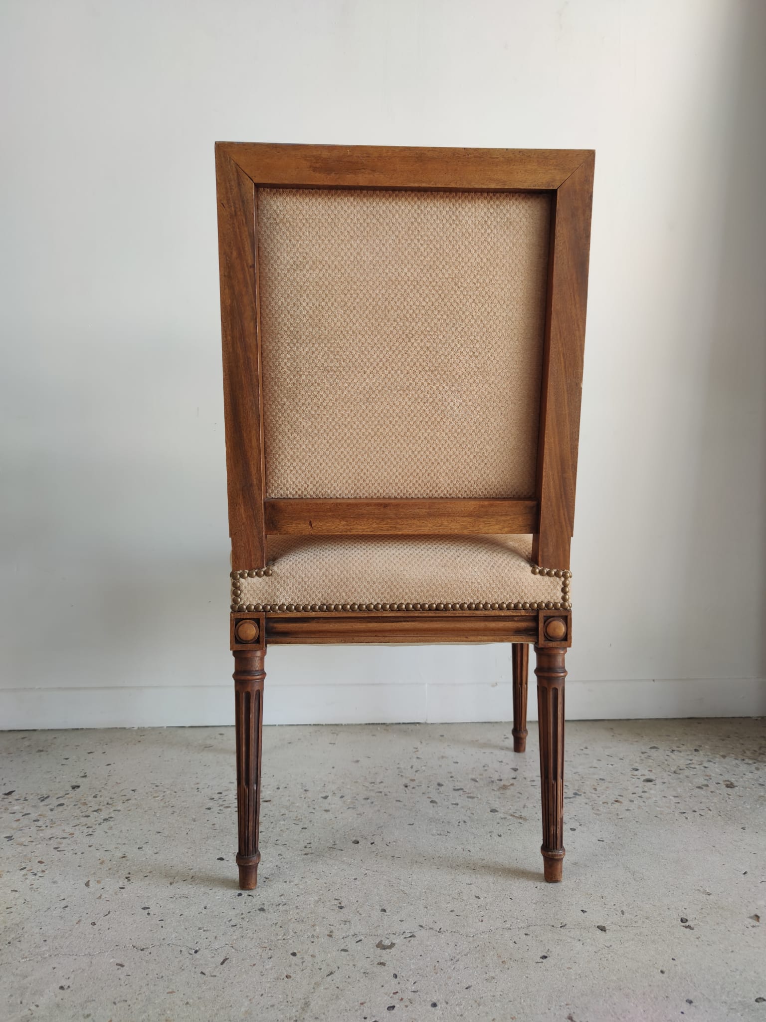 Louis XVI Jacob style armchair beige trim