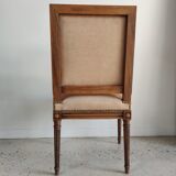 Louis XVI Jacob style armchair beige trim