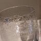 Verres anciens gravés - 6 eau - 6 vin - 6 apéritif