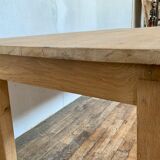 Farm table bistro bar restaurant oak workshop