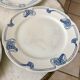 Lot of 4 mismatched flat plates terre de fer "alton" late nineteenth