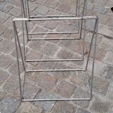 3 desk trestles 1970 chrome steel