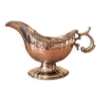 Silver plated gravy boat