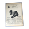 Publicité vintage à encadrer chaussure saderne