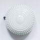 White glass plafond Polam Wikasy, Poland 1970s.