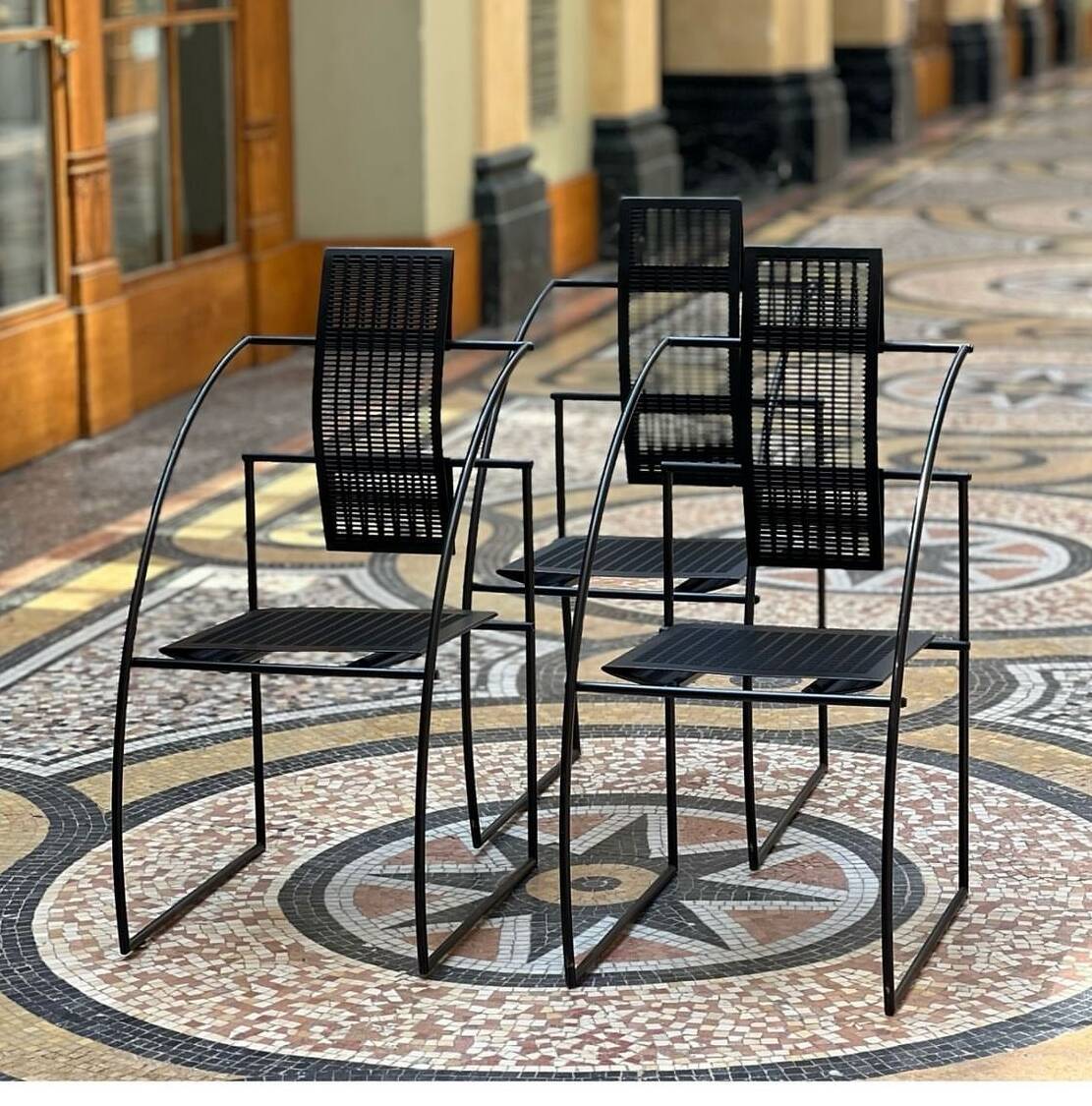 4 “Quinta” chairs by M.Botta
