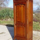 Louis XV style bonnetière in solid cherry wood