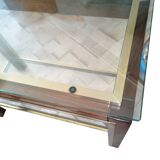 Tavolino da caffè con ripiani in vetro, anni '60