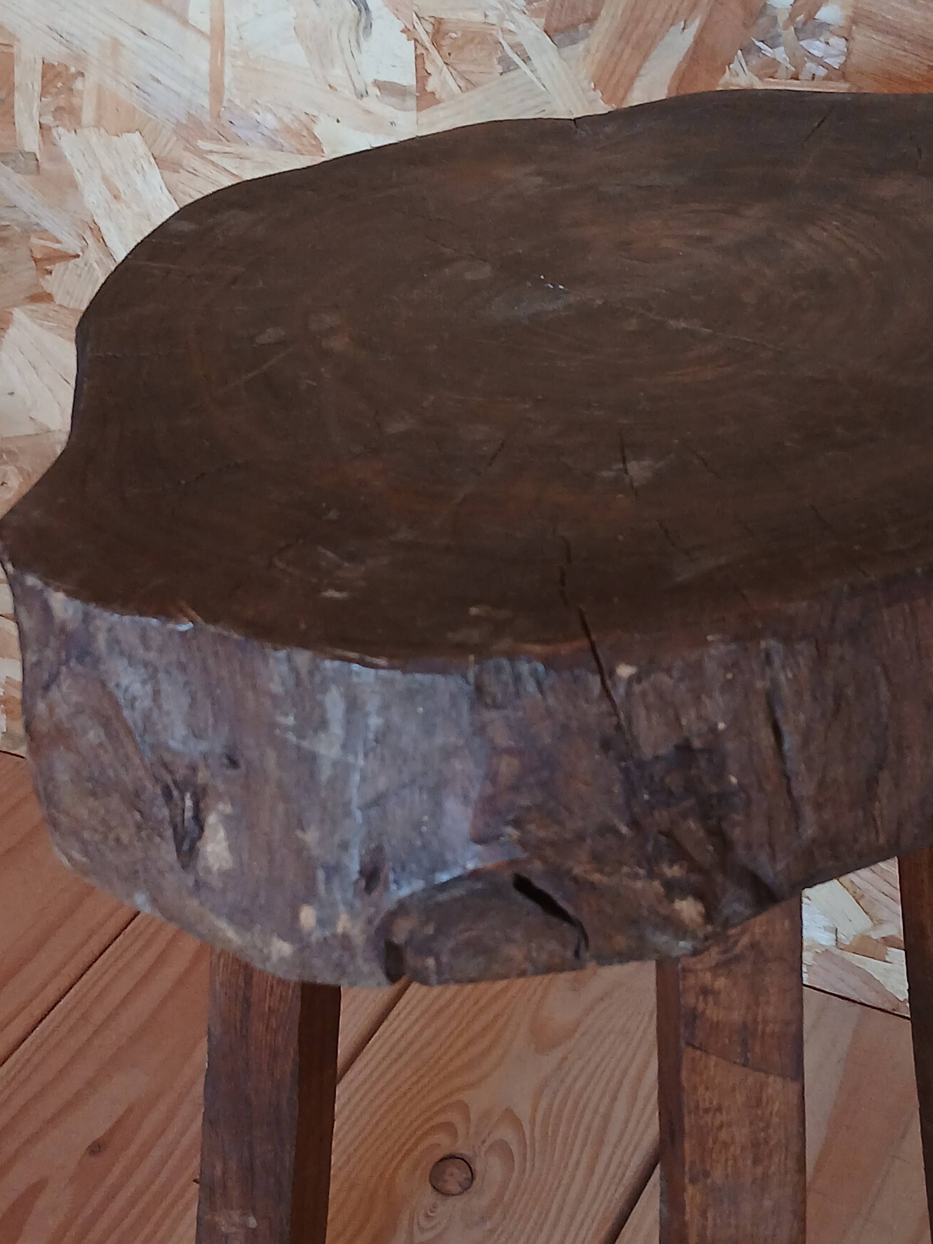 Brutalist tripod stool