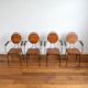 Suite de 4 chaises de jardin vintage 1950