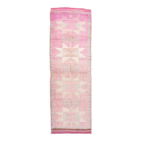 3x11 pale pink vintage runner rug 104x328cm