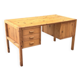 Vintage Pinewood Desk, Freestanding, 1970s Pine, Design, Ate van Apeldoorn