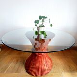 Maugrion Roche Bobois prestige rattan table 1980