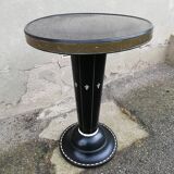 Metal pedestal table joseph hoffman