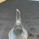Carved wooden bear vase with black forest crystal soliflore Sallanches 19th century