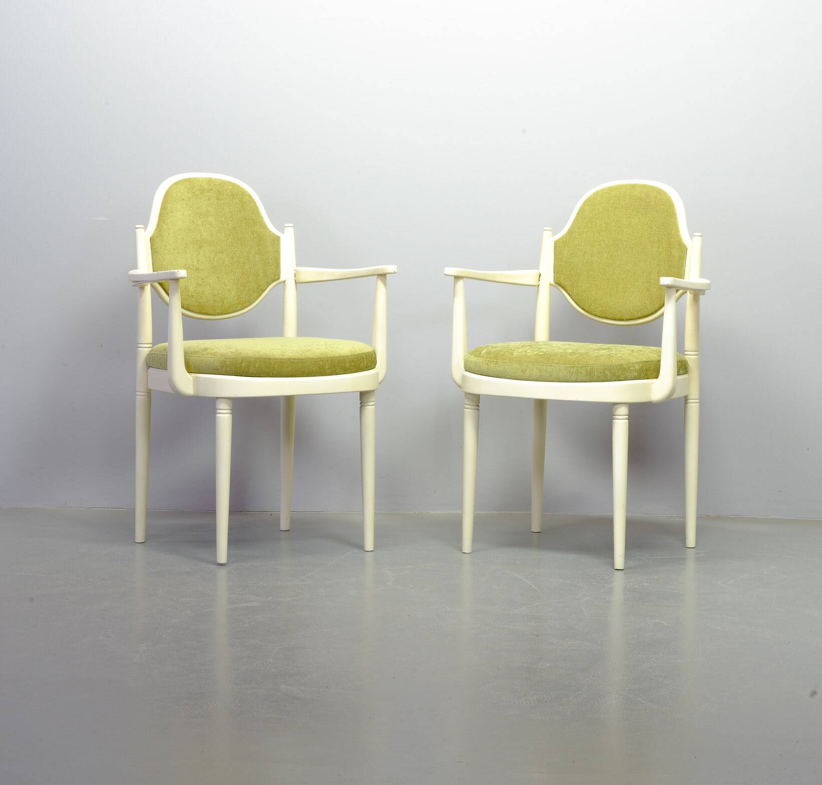 Thonet Side Chairs, Model 644 PV with Velvet Upholstery Hanno v Gustedt 60s