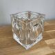 Cube pencil holder in crystal signed Baccarat — Eye Collection, France
