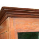 Vitrine meuble de metier commercant haute etroite bois teck