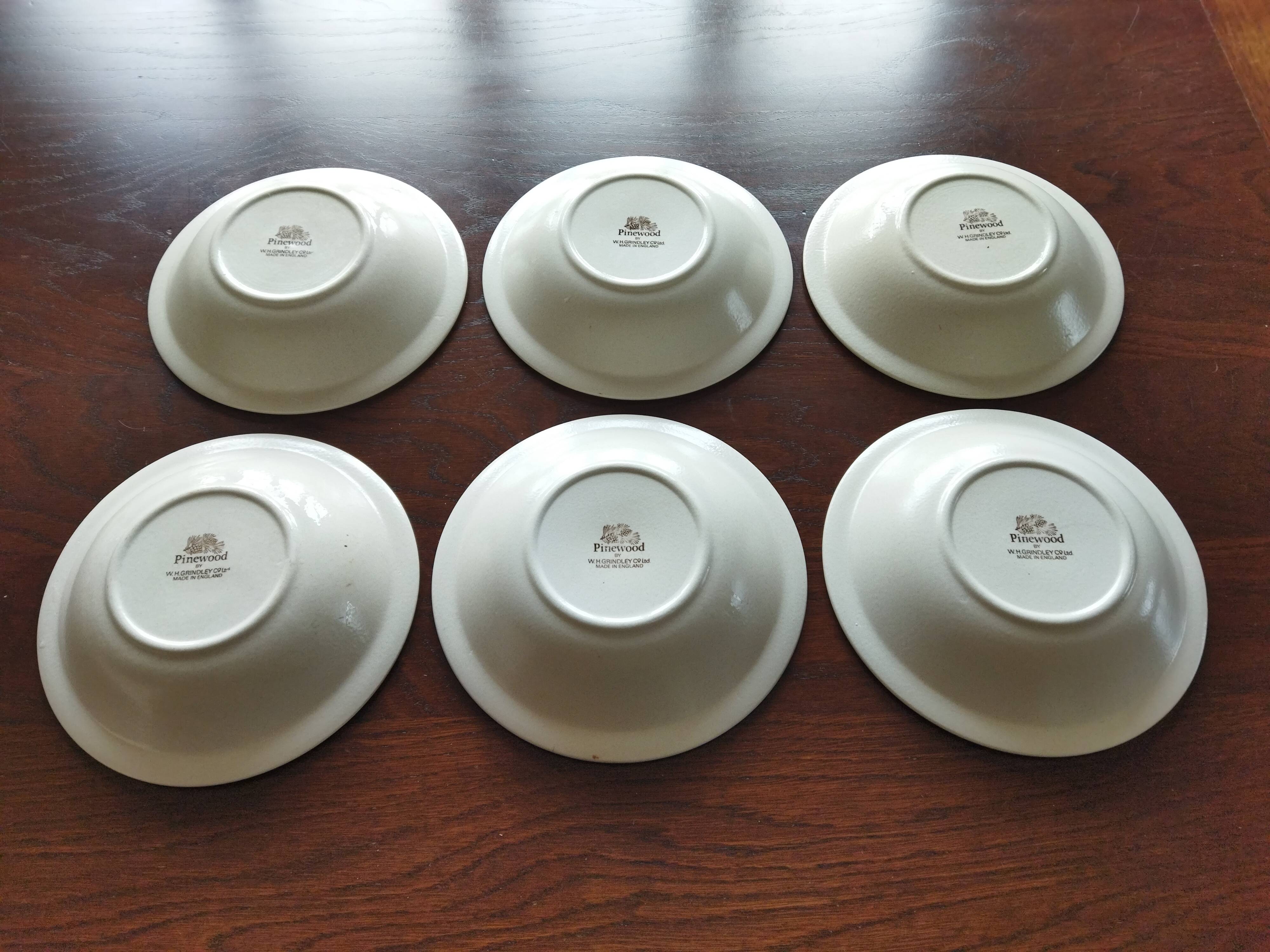 6 WH Grindley “Pinewood” soup plates
