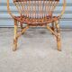 Rattan shell armchair 1960