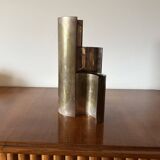Mid-century set of 3 silver-plated vases, GiBi Italy 1970s
