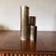 Mid-century set of 3 silver-plated vases, GiBi Italy 1970s