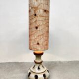 Lampadaire vintage en céramique « Tons naturels », Allemagne de l'Ouest, années 1970