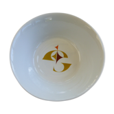 White porcelain salad, Schirnding Bavaria, geometric and design pattern, vintage 1970