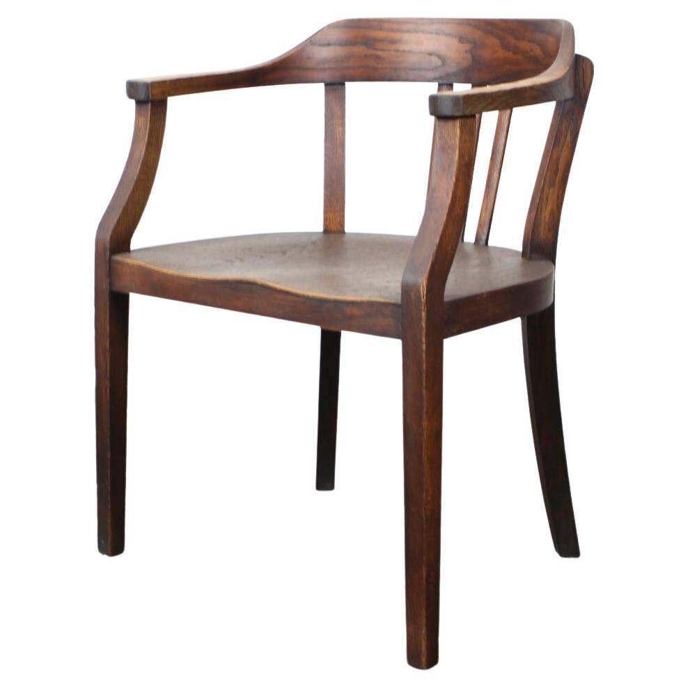 Chaise des années 1930 par Arbor Trade Mark-Prague. Tchécoslovaquie