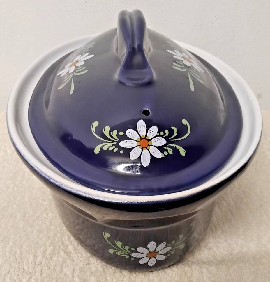 Large Oval Cocotte A Baeckeoffe in Ceramic France Vintage