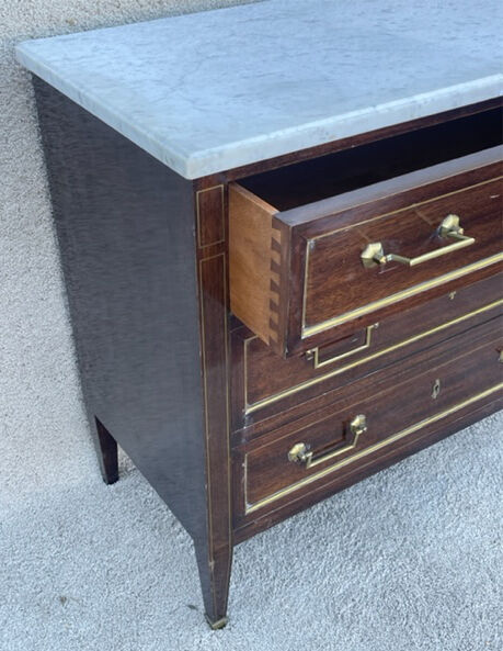 Louis XVI style chest of drawers by R. Brault